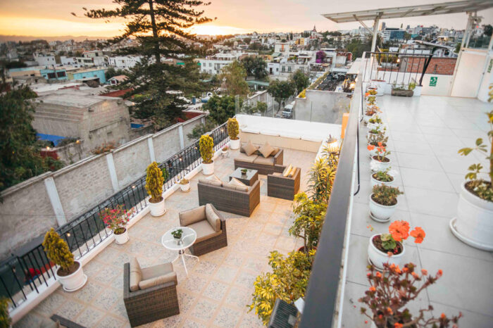 Foto de terraza de hotel en Arequipa
